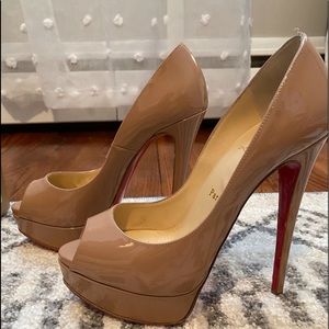 Christian Louboutin lady peep 150 patent calf